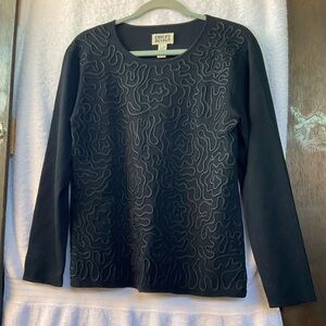 Chico’s Design Long Sleeve Dress Sweater Black; NWOT; M/8